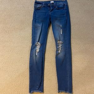 Sneak Peek Skinny Ripped Jeans